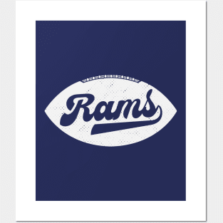 Retro Rams Football Posters and Art